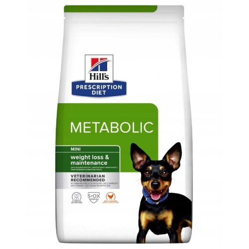 Hundefoder til vægtkontrol – Hill's Prescription Diet Metabolic Mini, kylling, 1 kg