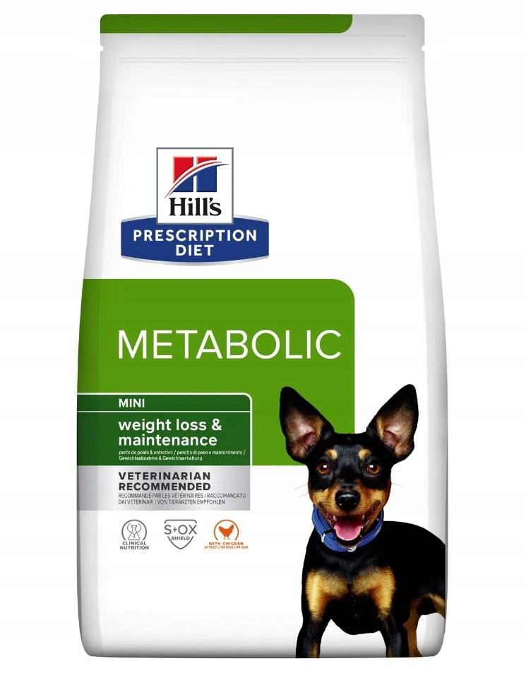 Hundefoder til vægtkontrol – Hill's Prescription Diet Metabolic Mini, kylling, 1 kg