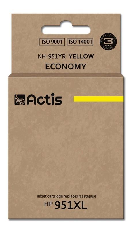Blækpatron til HP 951XL - Actis KH-951YR, gul, 25 ml (standard) billede