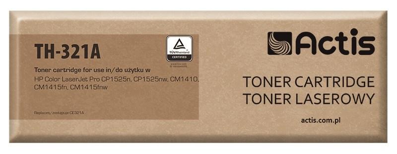 Tonerpatron cyan til HP – Actis TH-321A (erstatning for HP 128A CE321A, standard, 1.300 sider)