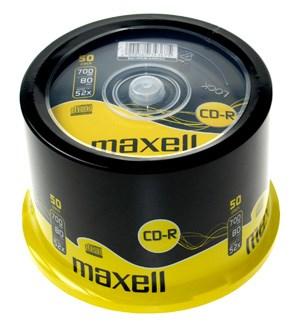 CD-R 700 MB 52x - Maxell spindle 50 stk. billede