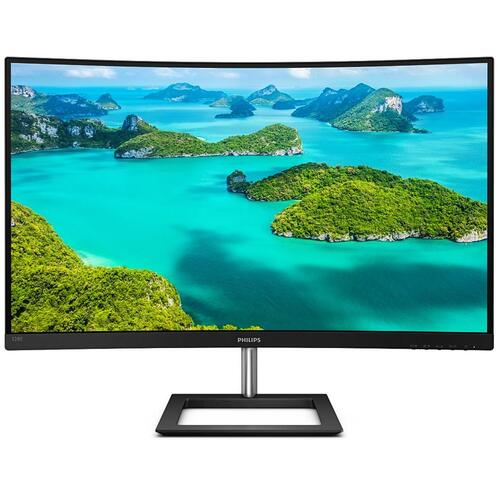 Skærm 32" Philips E Line 4K UHD buet VA (328E1CA), sort