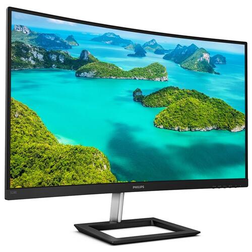 Skærm 32" Philips E Line 4K UHD buet VA (328E1CA), sort