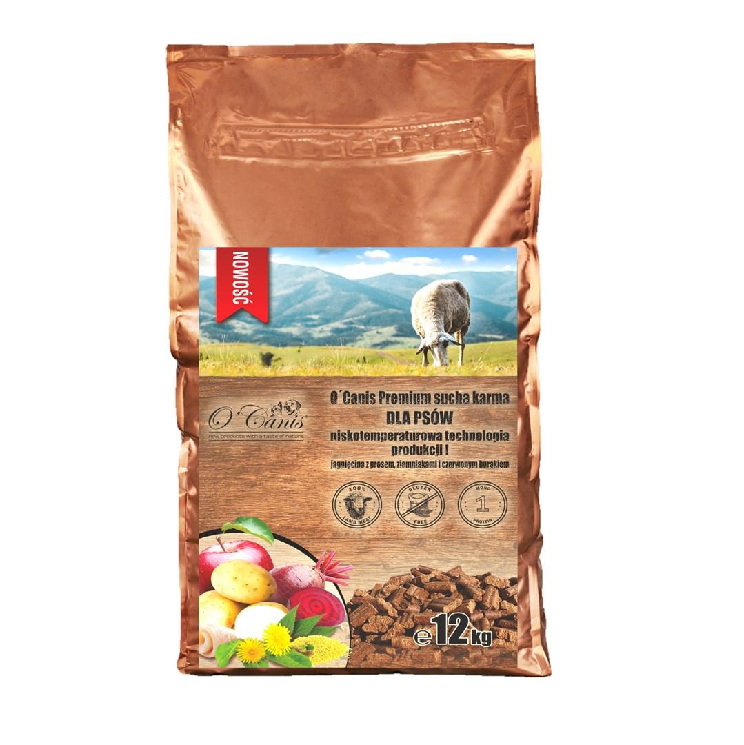 Hundefoder tørfoder O'Canis – Lam med hirse, kartofler og rødbede, 12 kg