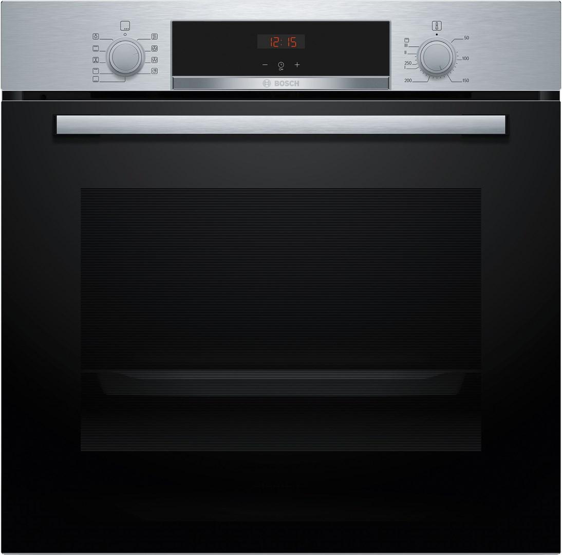 Bosch Serie | 4 HBA514BS3 - Ovn - til indbygning - niche - bredde: 56 cm - dybde: 55 cm - højde: 58.5 cm - med selv-rengøring - Klasse A+ - rustfrit stål