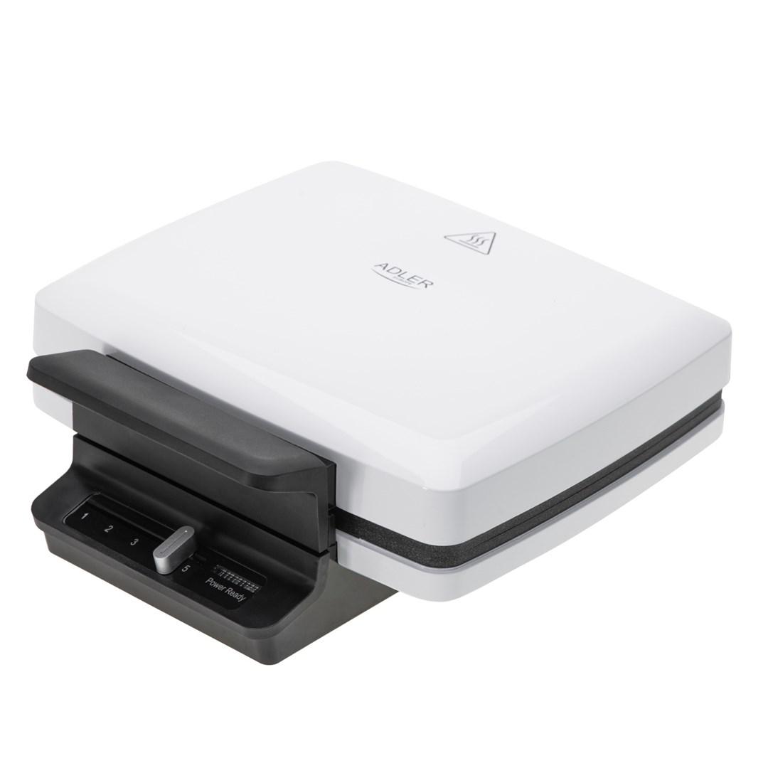 Adler Waffle maker AD 3085 1200 W Number of pastry 2 Waffle White