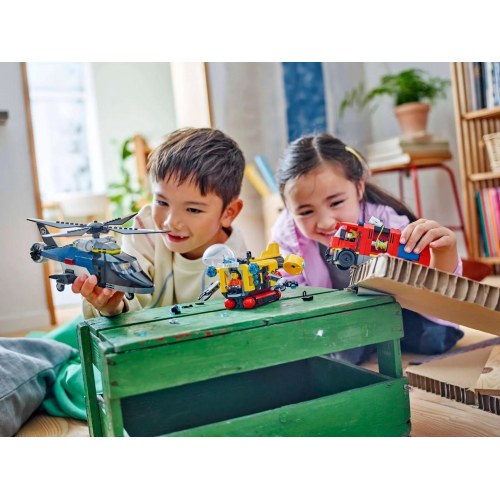 LEGO City helikopter, brandbil og ubåd Remix (60462)
