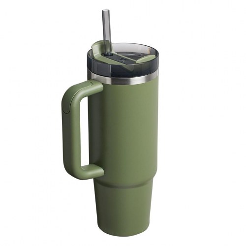 Termokrus med sugerør STANLEY Quencher H2.0 1,18 l - Dried Pine