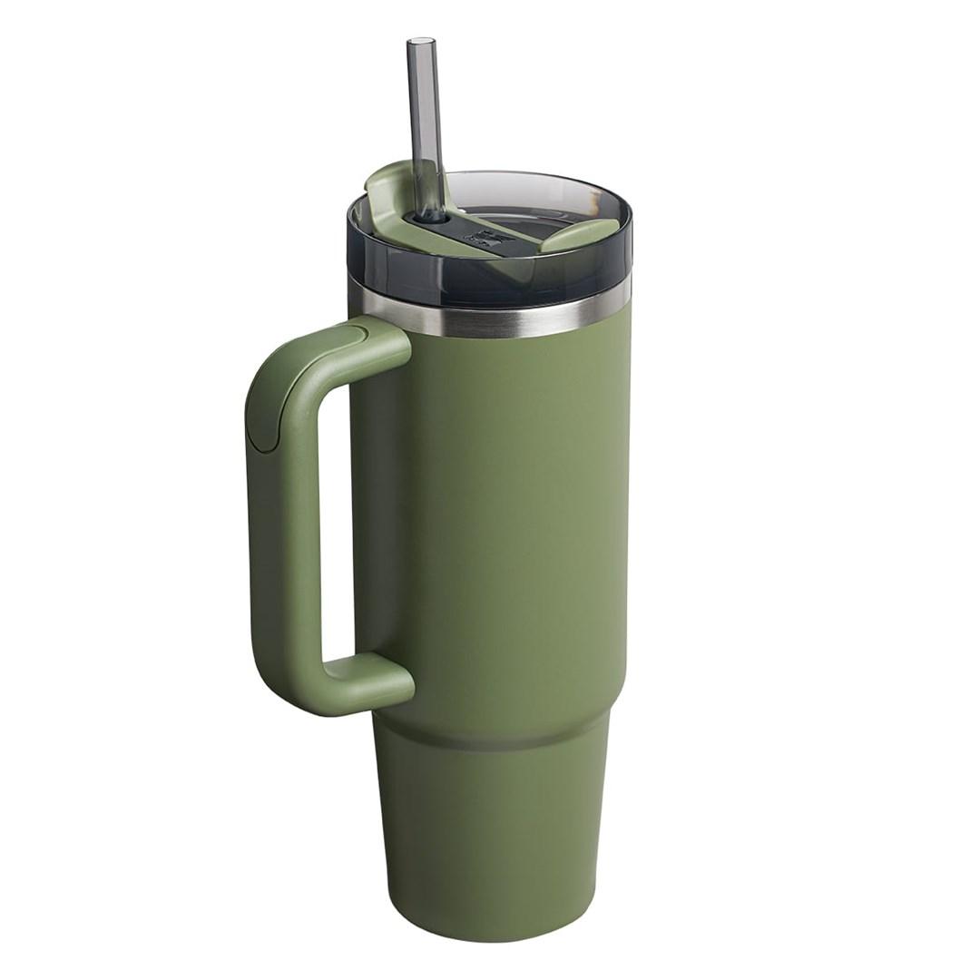 Termokrus med sugerør STANLEY Quencher H2.0 1,18 l - Dried Pine