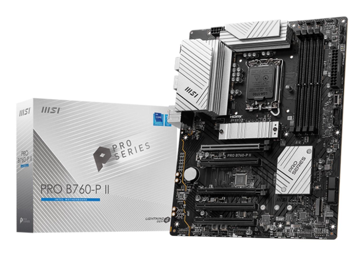 Bundkort MSI PRO B760-P II - Intel B760, LGA 1700, ATX billede