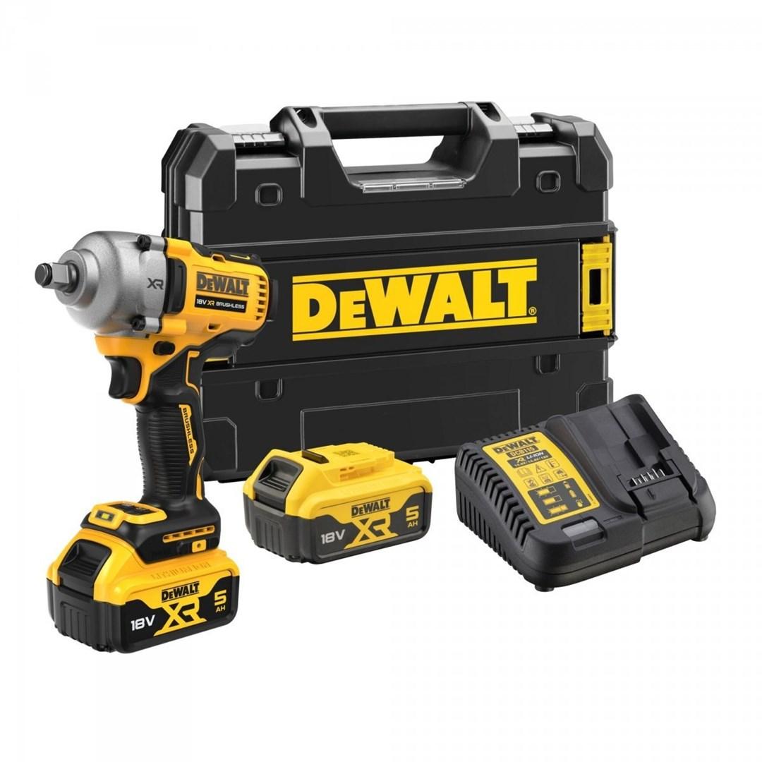 Slagnøgle DeWALT DCF891P2T 18V XR 1/2" - 2x5,0 Ah, 812 Nm billede