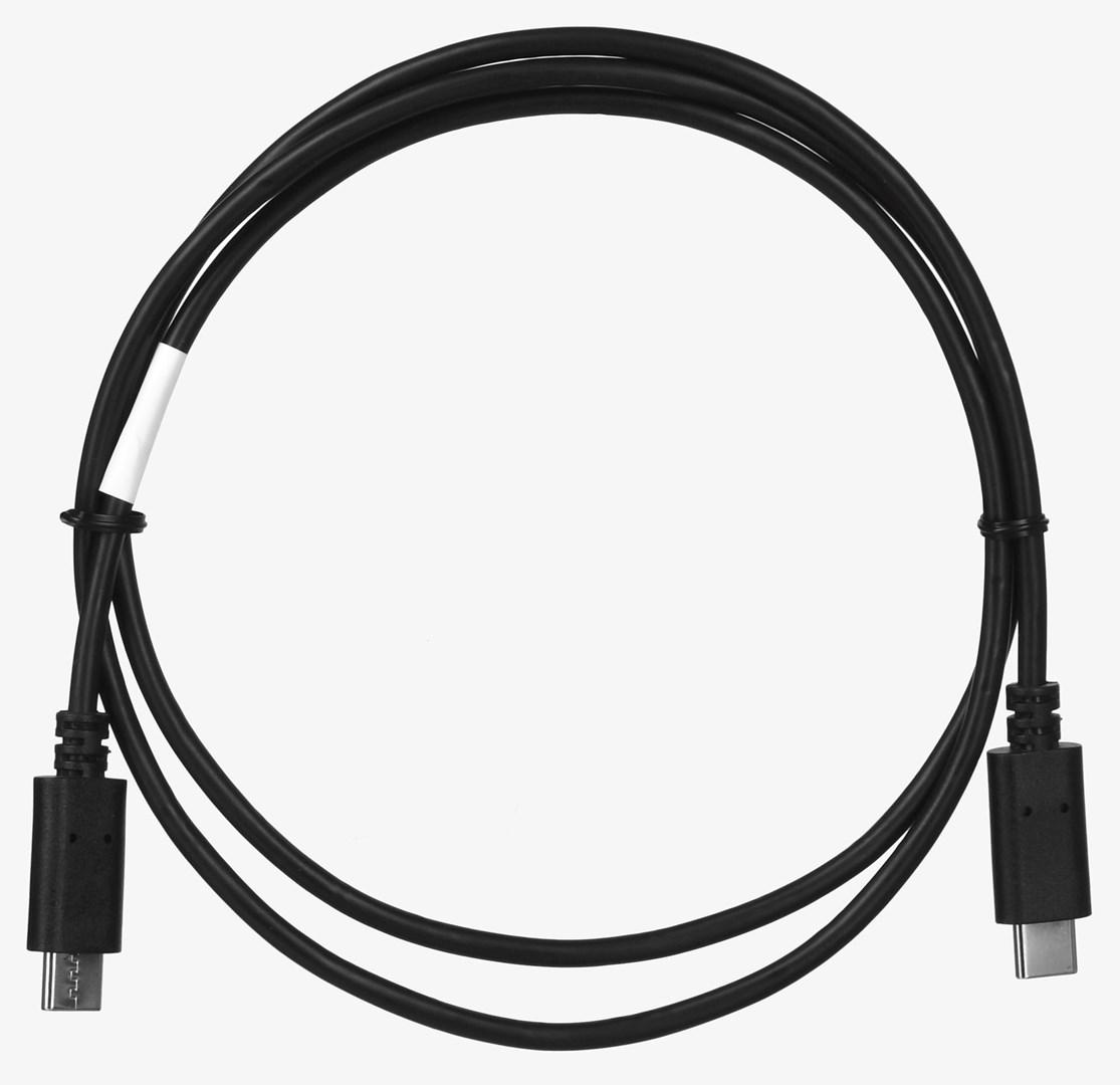 USB-C kabel 1 m - Lanberg, USB 2.0, han/han, sort billede