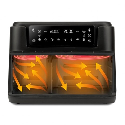 Airfryer dobbelt – Girmi FG26, 9 l varm luft frituregryde