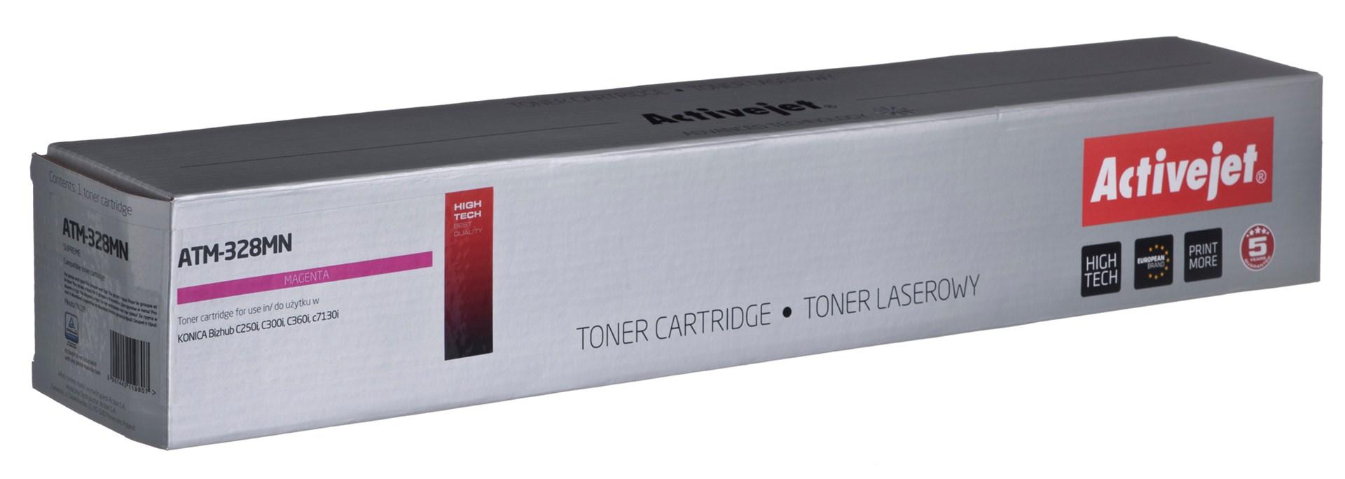 Toner til Konica Minolta - Activejet ATM-328MN, magenta, kompatibel (TN328M), 28.000 sider