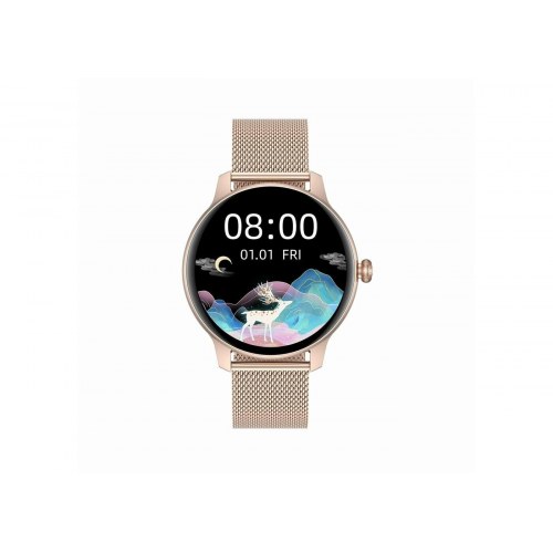 Smartwatch oromed Lady Gold Next - guld, IP68, 1,09" IPS