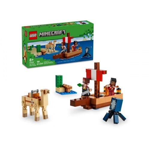 LEGO Minecraft 21259 Piratskibets Rejse byggesæt (8+, 166 dele)