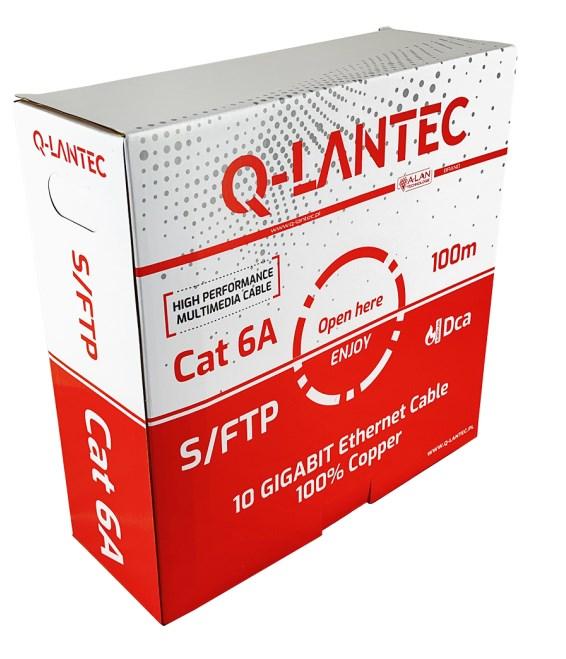 Kabel S/FTP kat.6A LSOH Dca 100m 4x2x23AWG (10Gb/s) Q-LANTEC