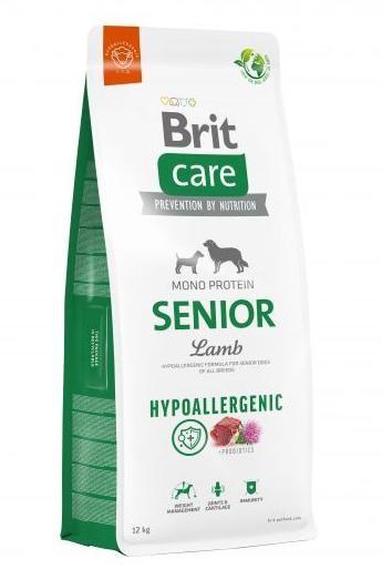 BRIT Care Hypoallergenic Senior Lamb&Rice – tørfoder til hunde – 12 kg