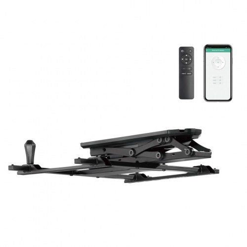 TV loftbeslag elektrisk – Maclean, TUYA, VESA 600x400, til skrå vægge/loft, fjernbetjening, 32"–70", 35 kg