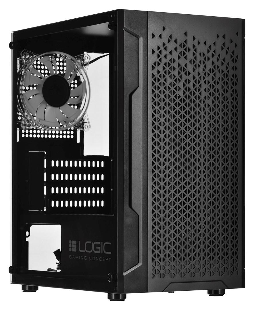 PC kabinet - LOGIC ARAMIS ARGB Mini Tower, USB 3.0, hærdet glas