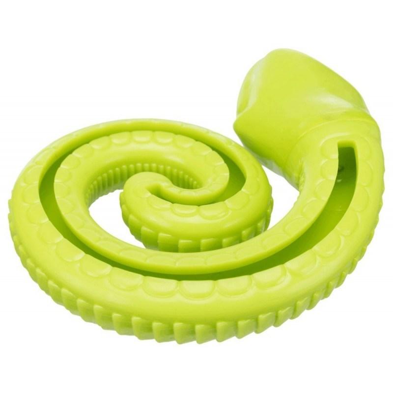 Hundelegetøj med godbidder TRIXIE Snake - 18 cm, grøn billede
