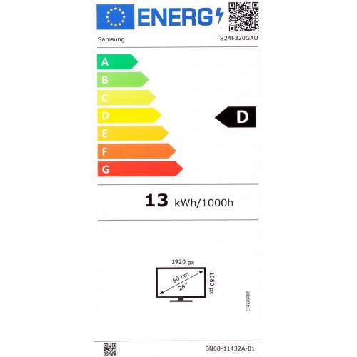 Skærm 24" Samsung S24F320GAU – Full HD IPS, 120 Hz, sort