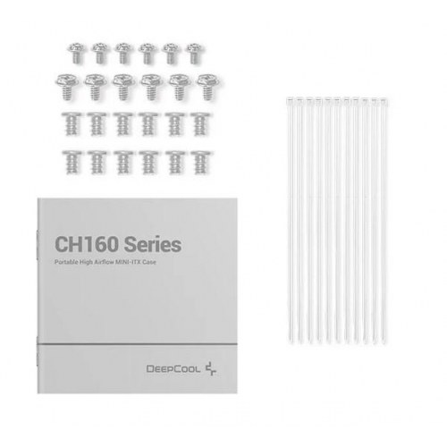 PC kabinet DeepCool CH160 Mesh hvid – Mini-ITX SFF