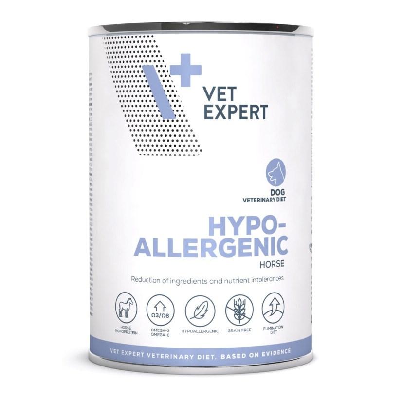 Hundefoder vådfoder – VetExpert Hypoallergenic Horse 400 g