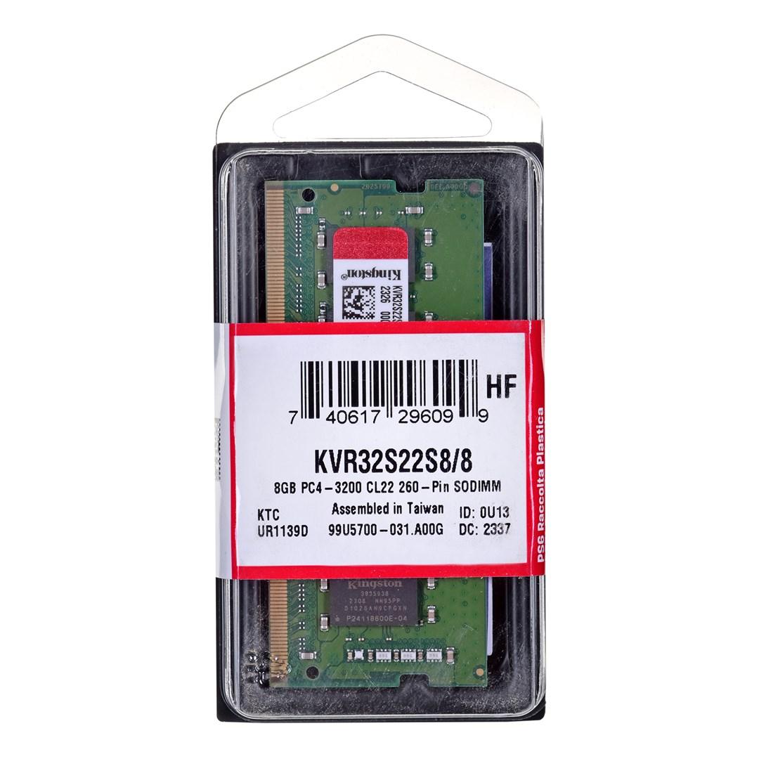 RAM til bærbar - Kingston ValueRAM 8 GB DDR4 3200 MHz (SO‑DIMM)