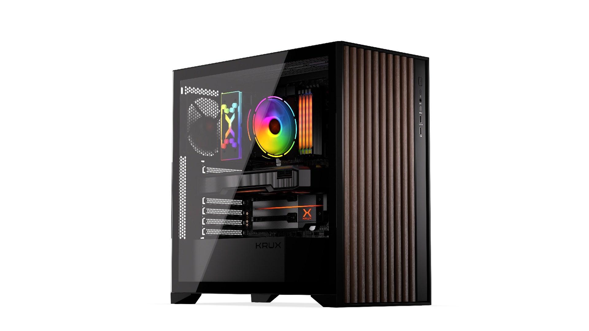 PC kabinet KRUX Palum – ATX/micro ATX/Mini-ITX, sort