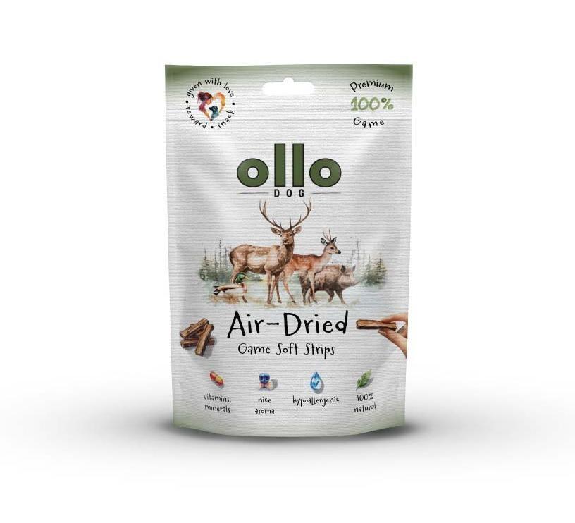Hundegodbidder – OLLO Air-Dried vildtstrimler 80 g