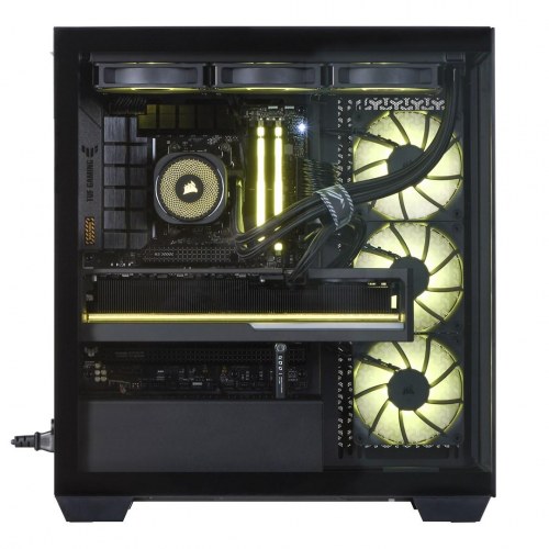 Gaming PC Actina – Ryzen 7 9800X3D, 64 GB DDR5, 2 TB NVMe SSD, GeForce RTX 5090, Midi Tower, sort