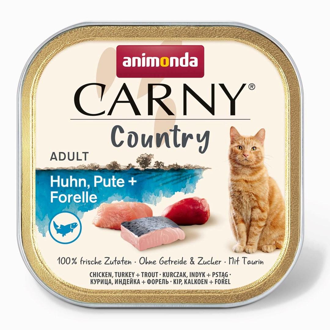 Vådfoder til kat – animonda Carny Country kylling, kalkun + ørred 100 g