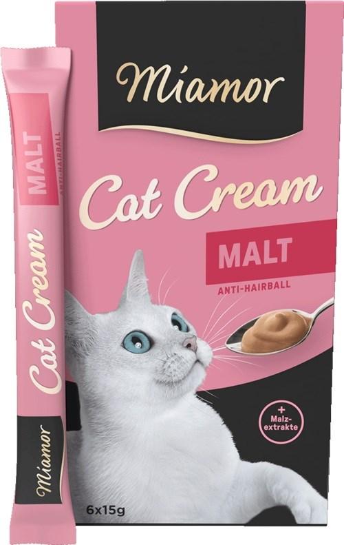 Kattesnack creme - Miamor Cat Cream Malt, 6 x 15 g billede