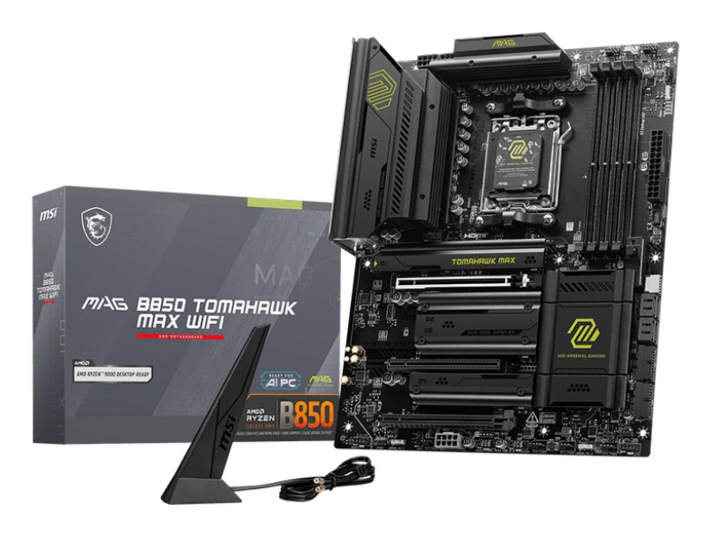 Bundkort MSI MAG B850 Tomahawk Max WiFi - AMD B850, Socket AM5, ATX billede