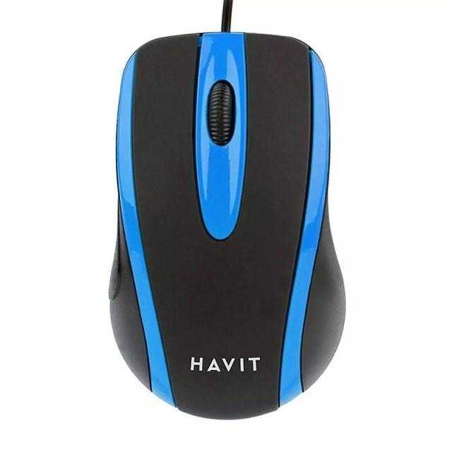 Computer mus Havit HV-MS753 - kablet, sort/blå