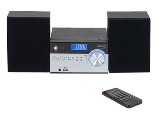 Camry Premium CR 1173 bærbar stereosystem Analog & digital 10 W AM, FM Sort, Sølv MP3-afspilning