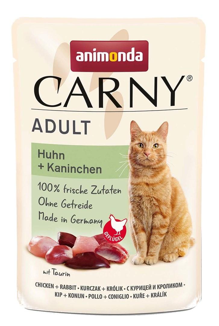 Vådfoder til kat – animonda Carny Adult kylling & kanin 85 g