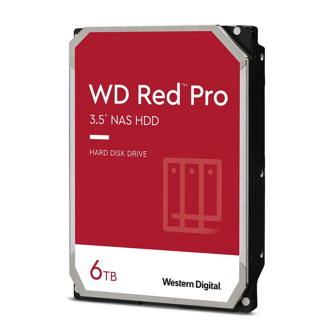 Harddisk 3,5" NAS - WD Red Pro 6 TB 7200 RPM SATA billede