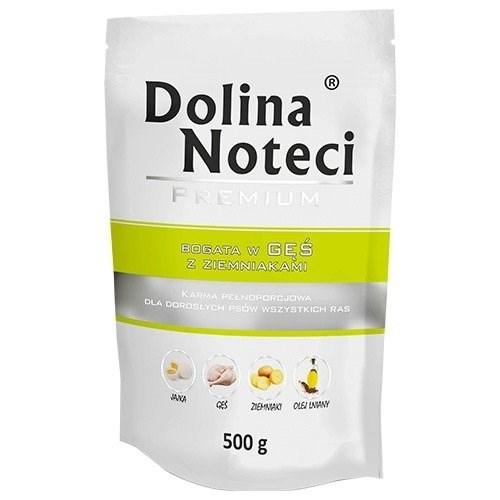 Hundefoder vådfoder Dolina Noteci Premium – rig på gås med kartofler, 500 g