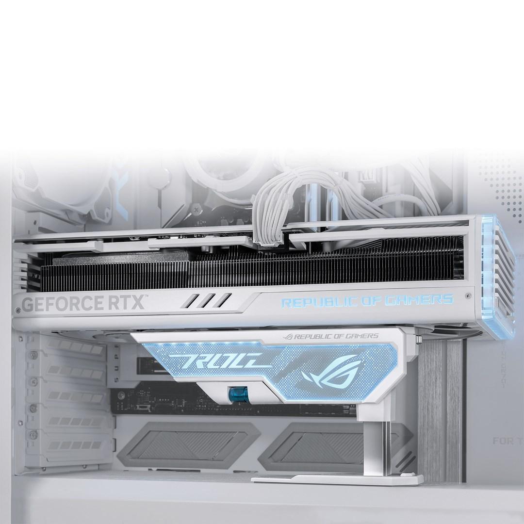 Grafikkortholder ASUS ROG Herculx - universal, hvid billede