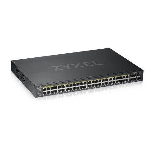 Netværksswitch Zyxel GS1920-48HPV2 PoE+ 48 porte, Managed Gigabit, sort