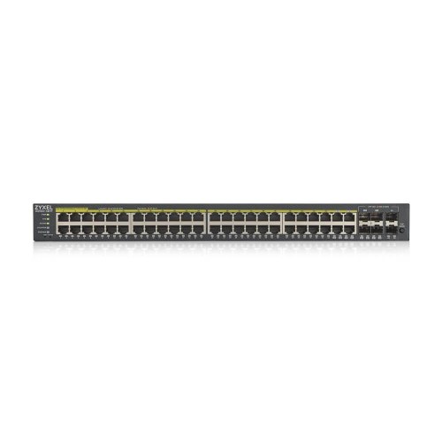 Netværksswitch Zyxel GS1920-48HPV2 PoE+ 48 porte, Managed Gigabit, sort