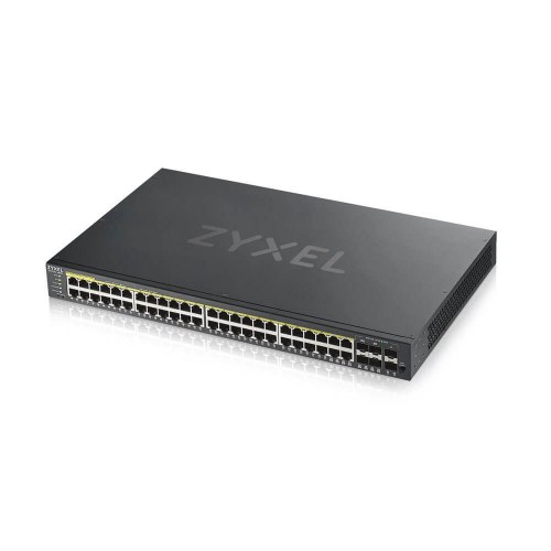Netværksswitch Zyxel GS1920-48HPV2 PoE+ 48 porte, Managed Gigabit, sort