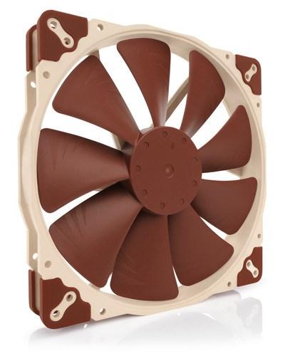 Kabinetblæser 200 mm Noctua NF-A20 5V PWM – beige/rød billede