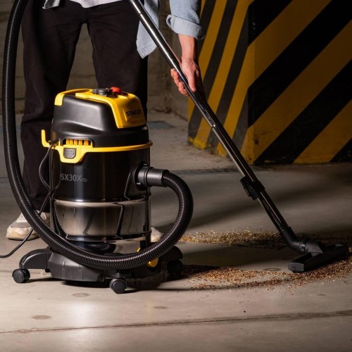 Industristøvsuger STANLEY SXVC30XTDE våd/tør - 1.600 W, rustfrit stål