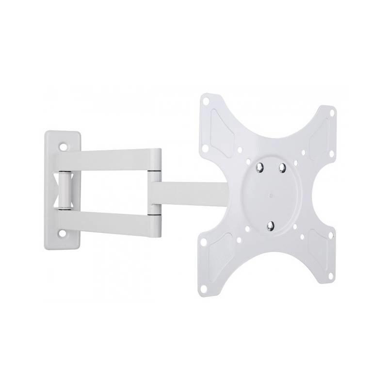 Techly vægbeslag med arm. Op til 25 kg / VESA 200 x 200, Hvid