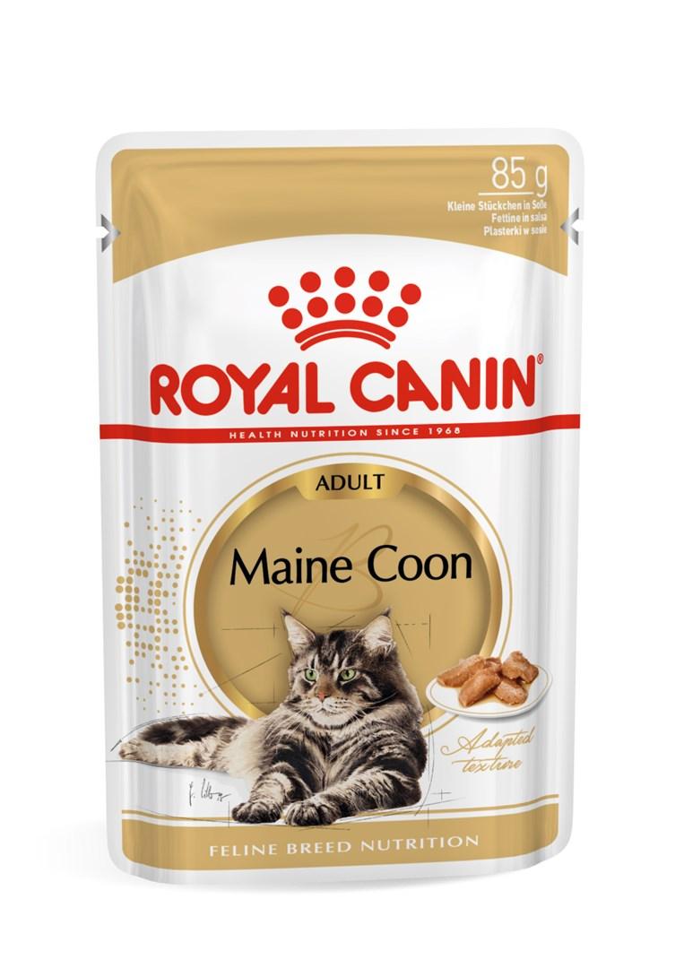 Kattemad vådfoder Royal Canin Maine Coon Adult 12×85 g billede