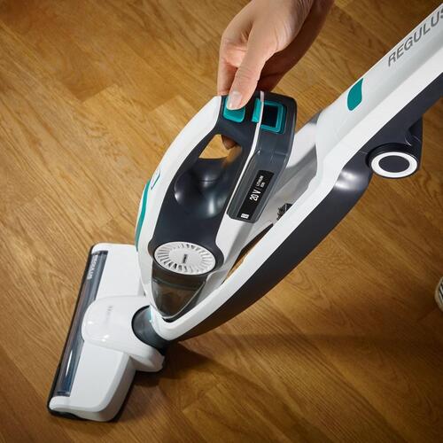 Ledningsfri støvsuger LEIFHEIT PowerVac 2-i-1, poseløs, sort/blå/hvid