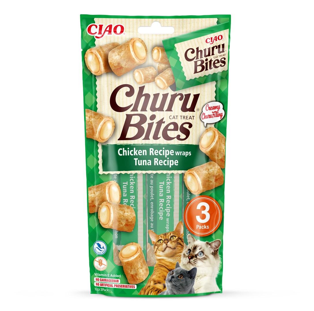 Kattegodbidder INABA Churu Bites – Tun med kylling, 3×10 g